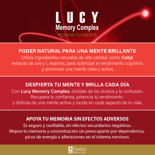 2 frascos Lucy Memory Complex (60 cápsulas)