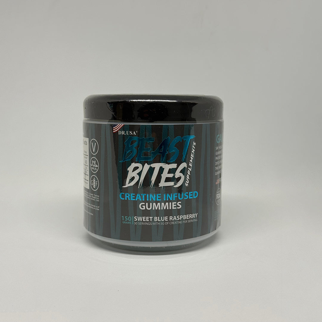 3 Frascos Beast Bites Creatina Gummies 150 unidades