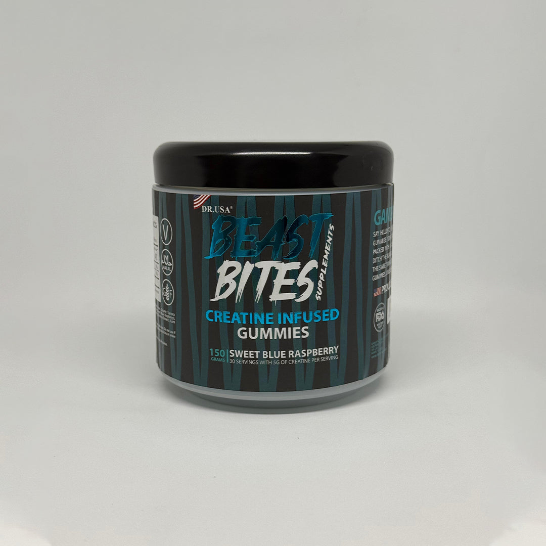 3 Frascos Beast Bites Creatina Gummies 150 unidades