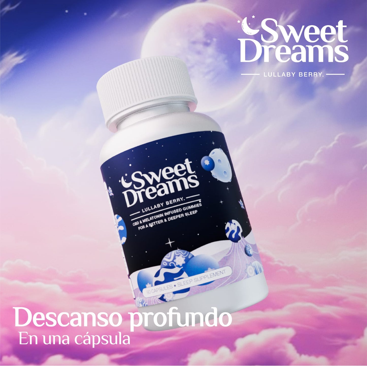 Sweet Dreams CBD + Melatonina 60 unidades