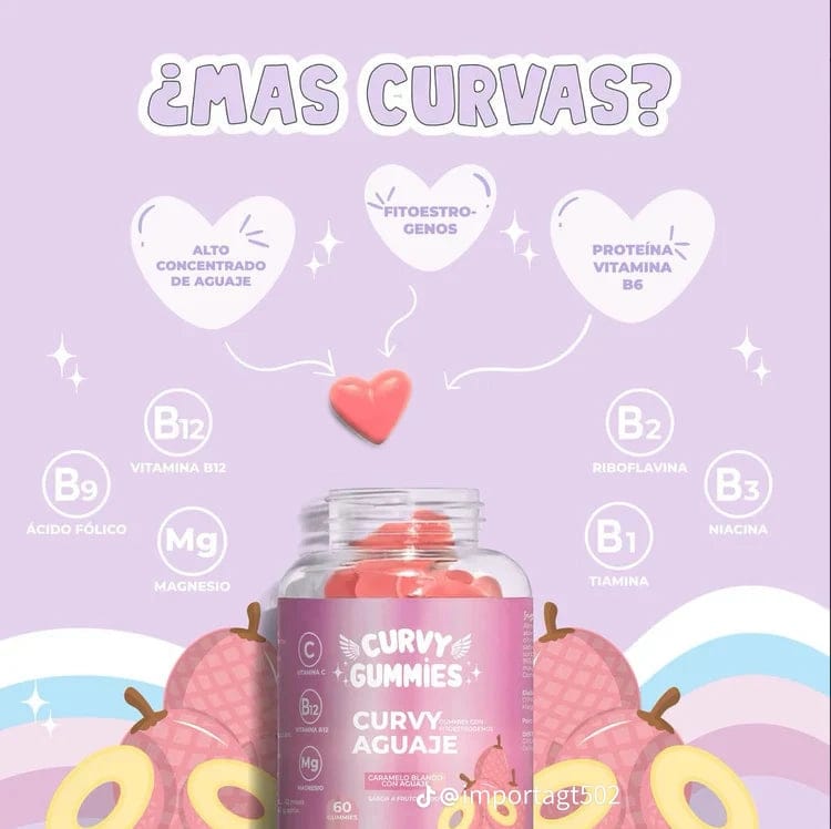 2 Frascos Curvy Gummies 60 unidades
