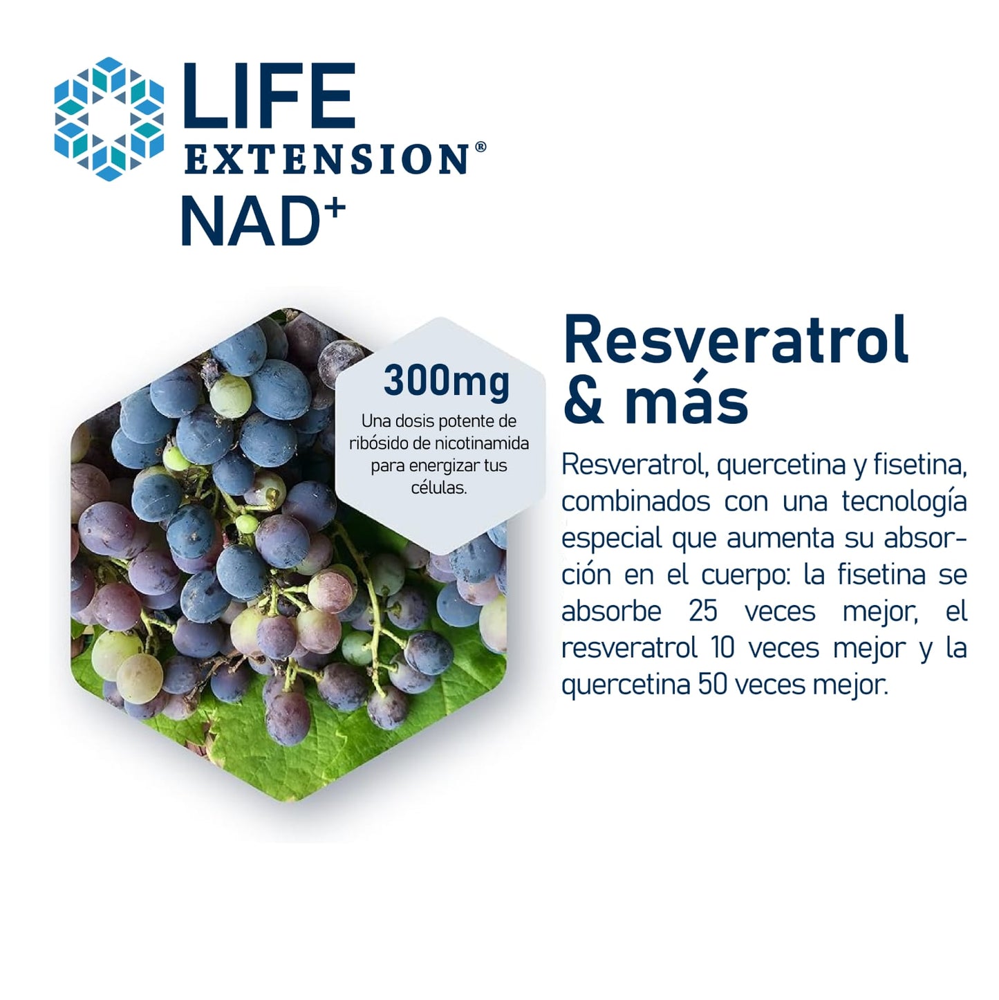 2 Frascos NAD+ Regenerador Celular y Resveratrol PREMIUM 30 cápsulas