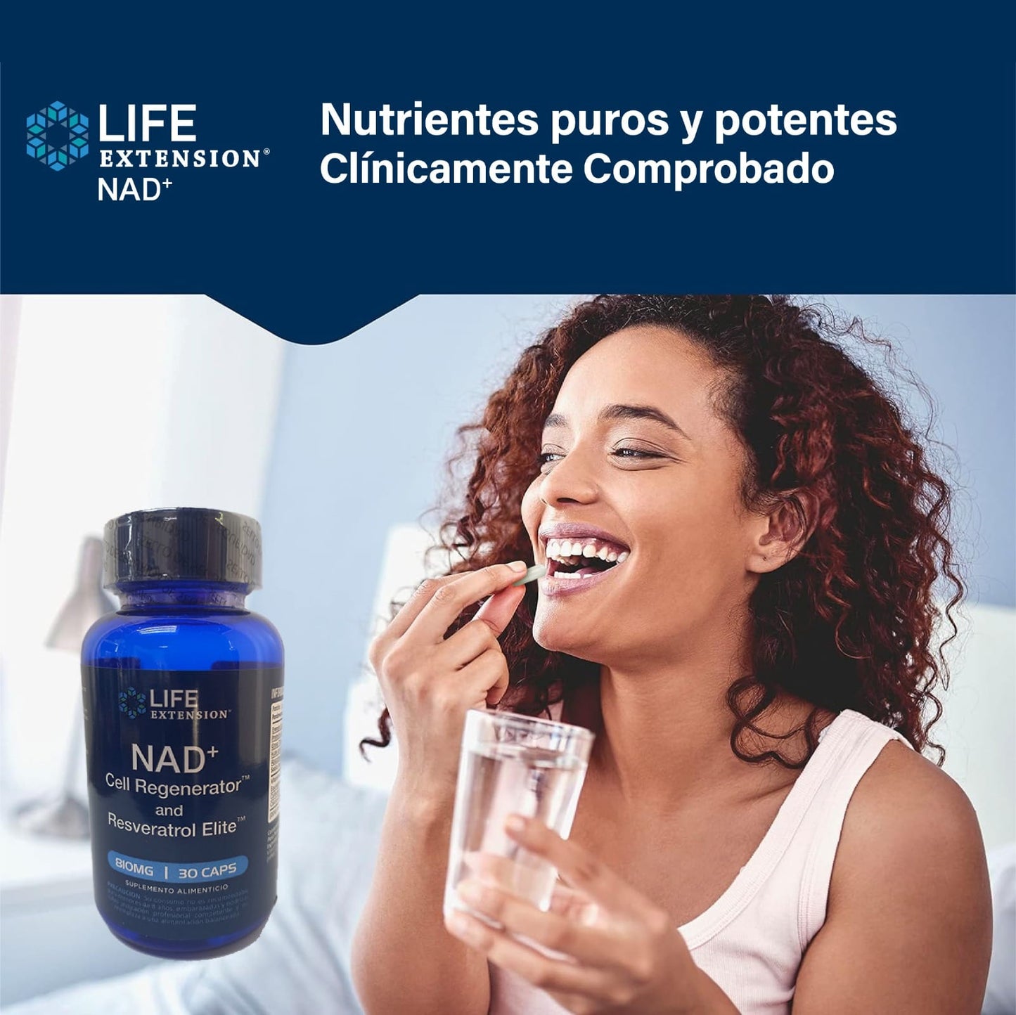 2 Frascos NAD+ Regenerador Celular y Resveratrol PREMIUM 30 cápsulas