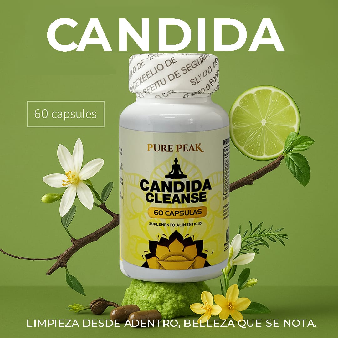 3 Frascos Candida Cleanse 60 cápsulas