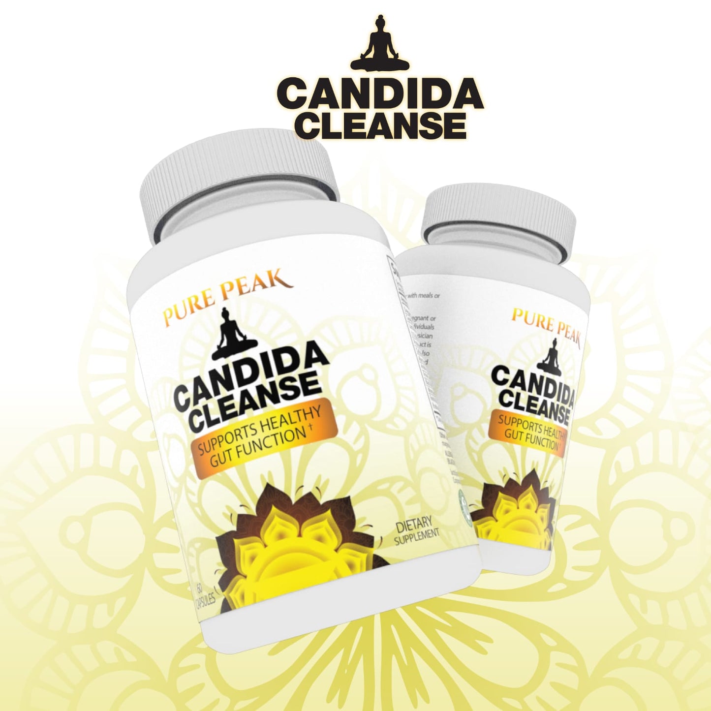 3 Frascos Candida Cleanse 60 cápsulas