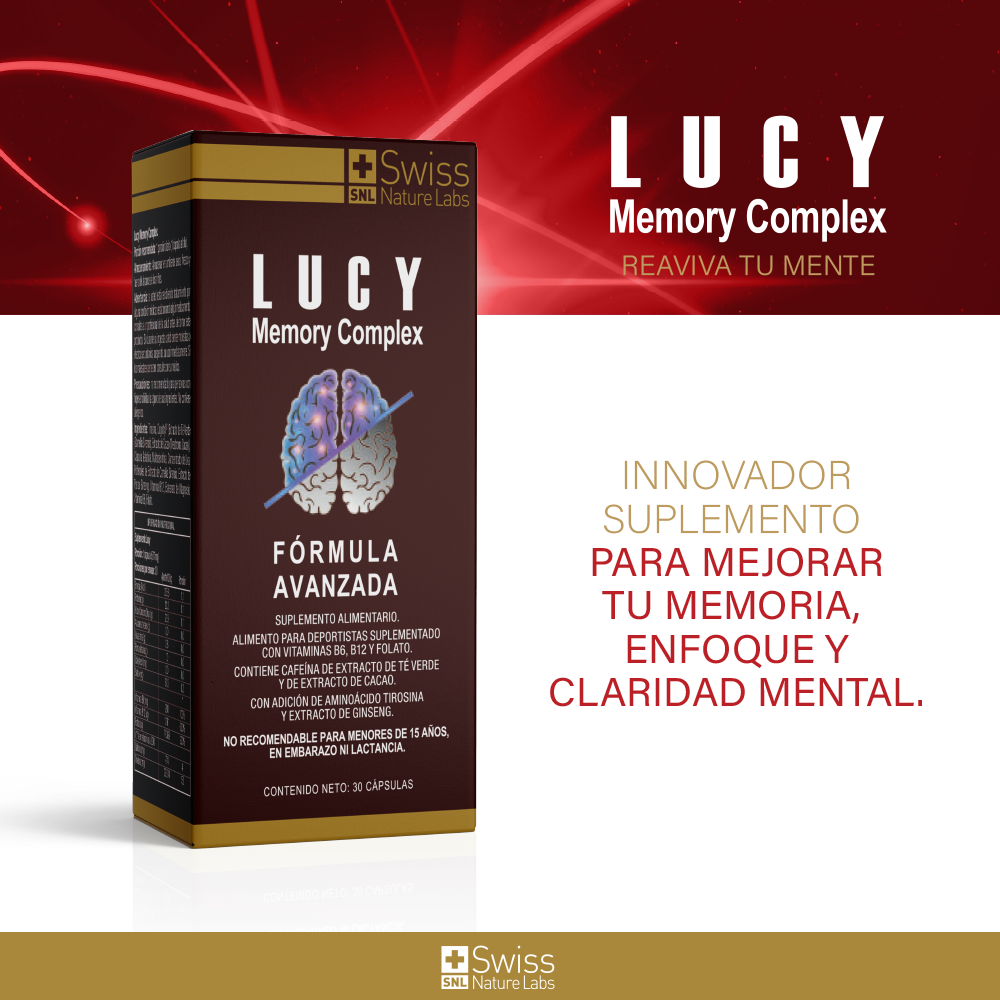 3 frascos Lucy Memory Complex (90 cápsulas)