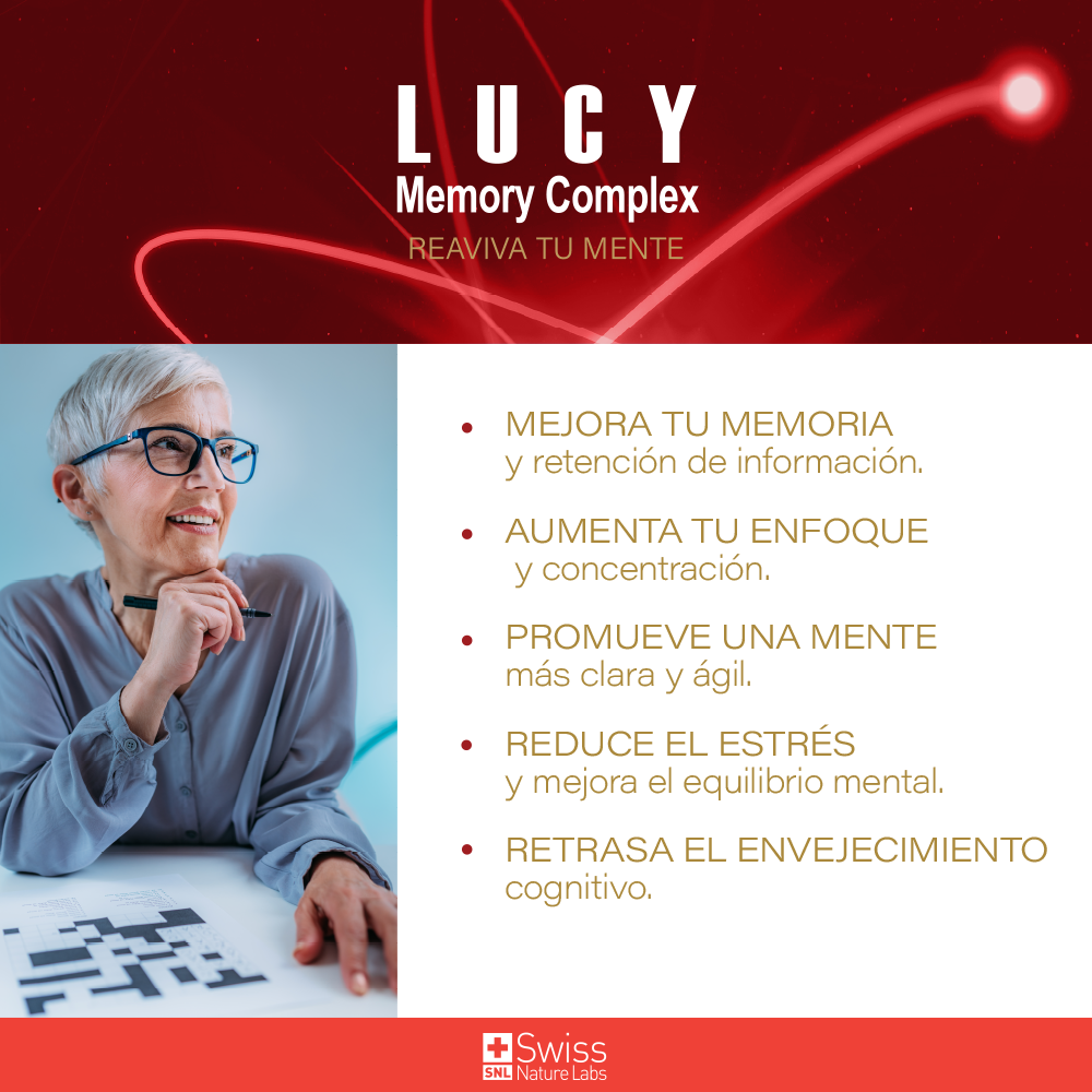 3 frascos Lucy Memory Complex (90 cápsulas)