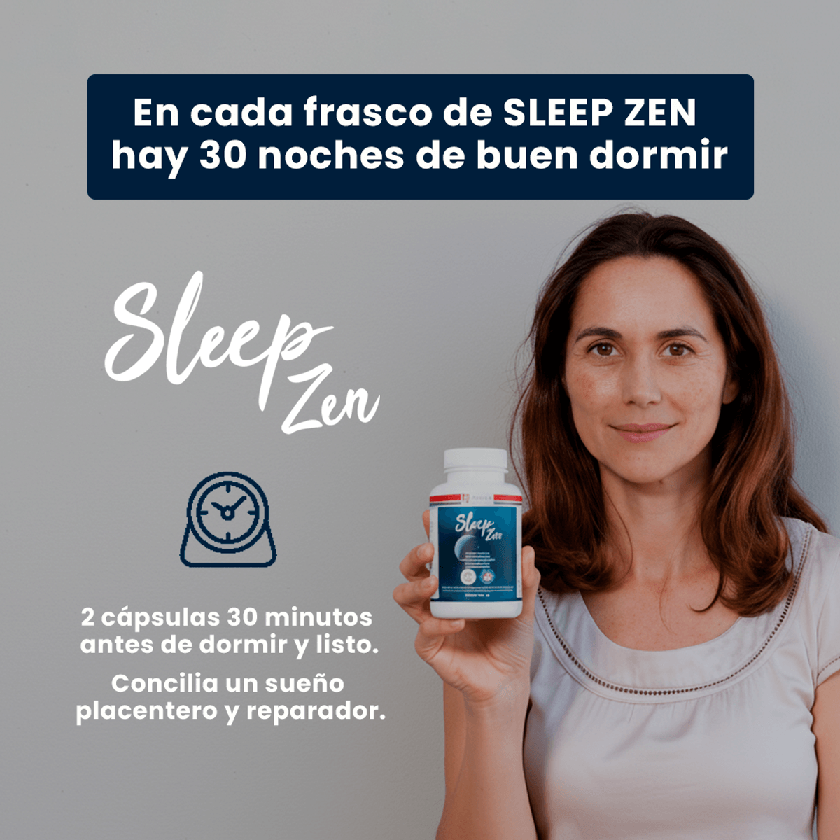 2 frascos Sleep Zen| Insomnio (60 cápsulas)