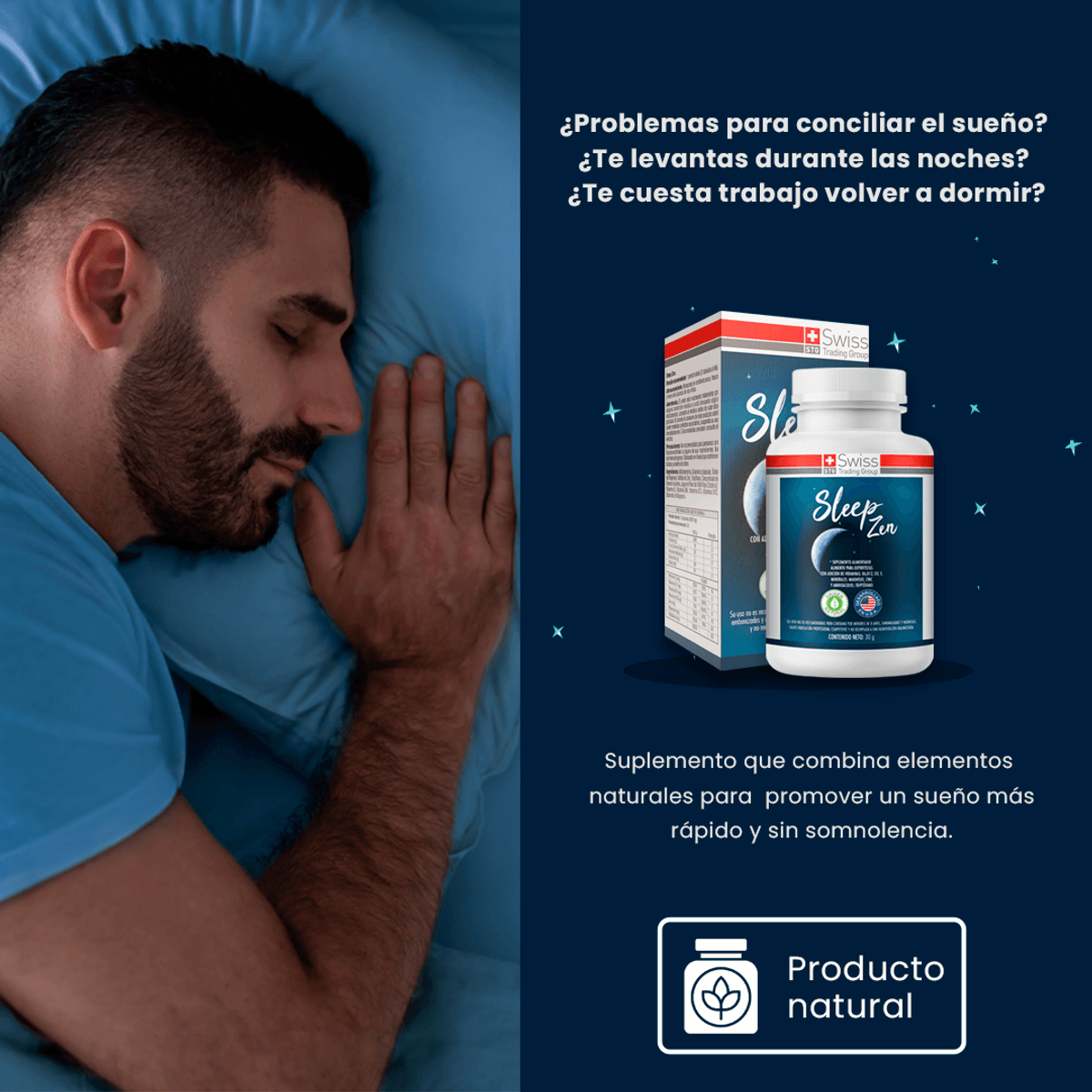2 frascos Sleep Zen| Insomnio (60 cápsulas)